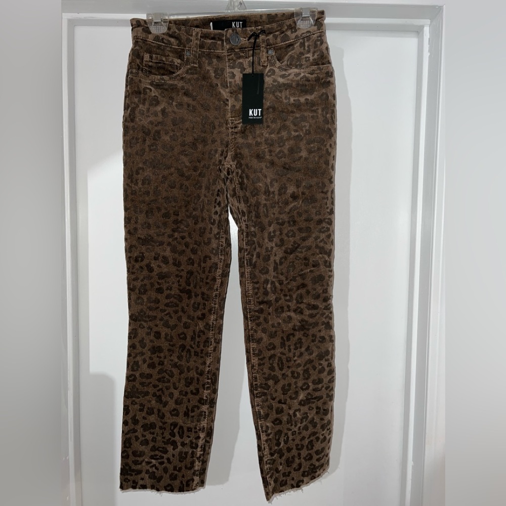 NWT KUT from the Kloth: Rachael High Rise Mom Corduroy Jean Size 0